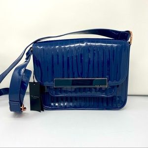 Ted Baker London Quilted Patent Crossbody with Frenchie Lining